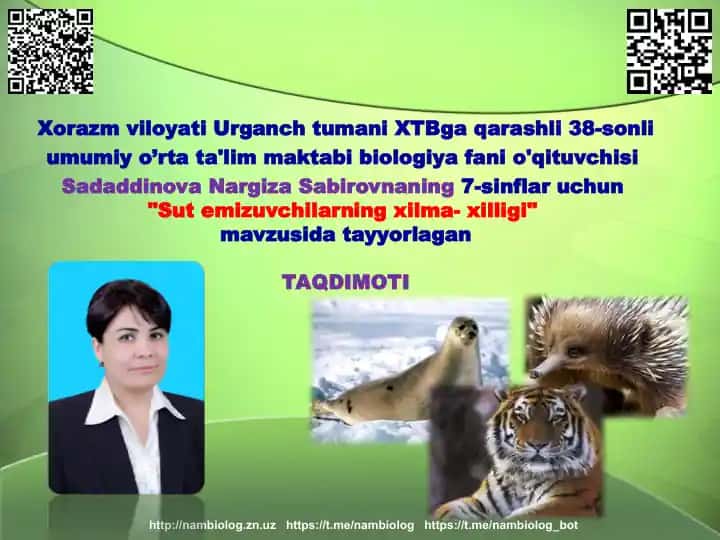 "Sut emizuvchilarning xilma- xilligi"