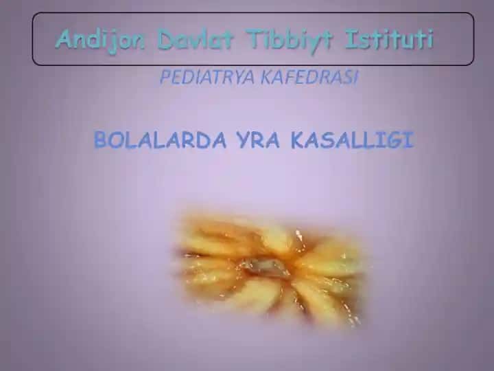 Bolalarda yara kasalligi