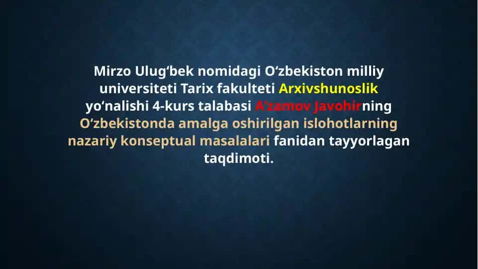 Mustaqillikka erishish arafasida O’zbekistondagi ijtimoiy-siyosiy jarayonlar
