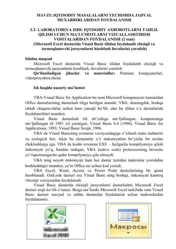 VBA-Visual Basic for Application
