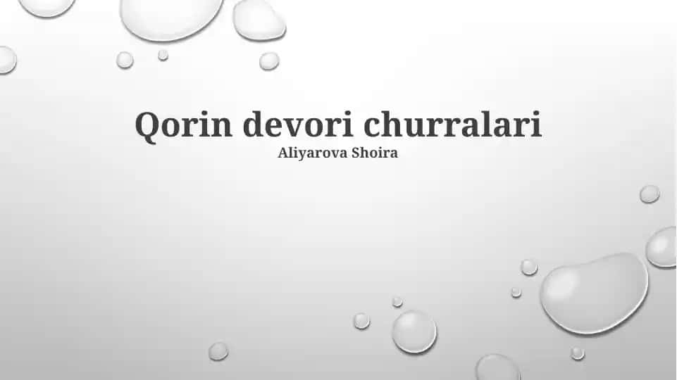 Qorin devori churralari