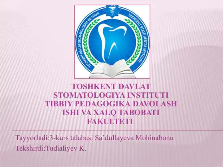 Nafas olish tizimining patofiziologiyasi va gipoksiya turlari