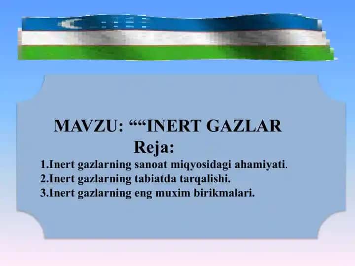 Inert Gazlar