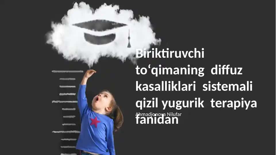 Biriktiruvchi toʻqimaning diffuz kasalliklari sistemali qizil yugurik terapiya fanidan