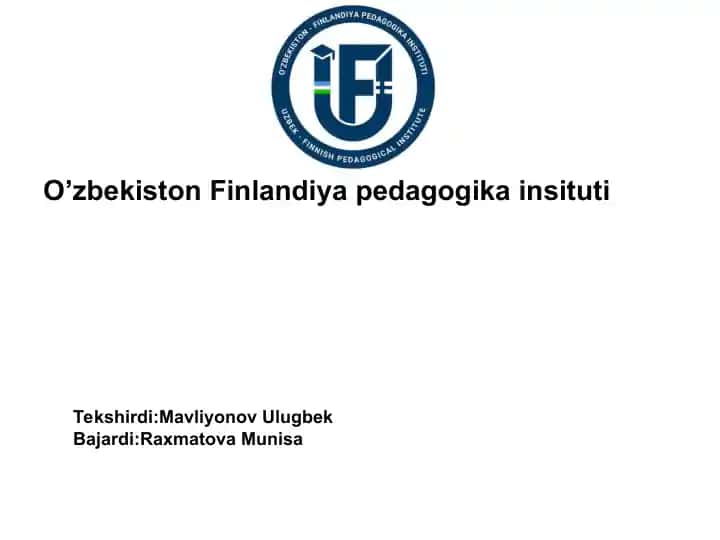 O’zbekiston Finlandiya pedagogika insituti