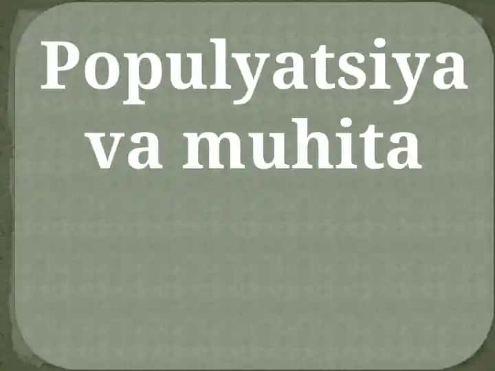 Bialogiya va ginetika.