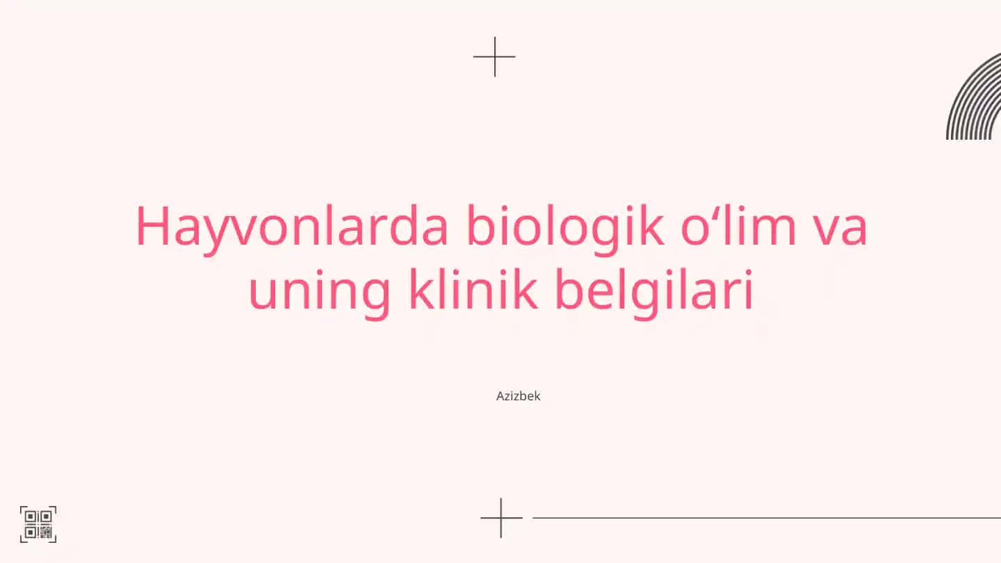Hayvonlarda biologik oʻlim va uning klinik belgilari