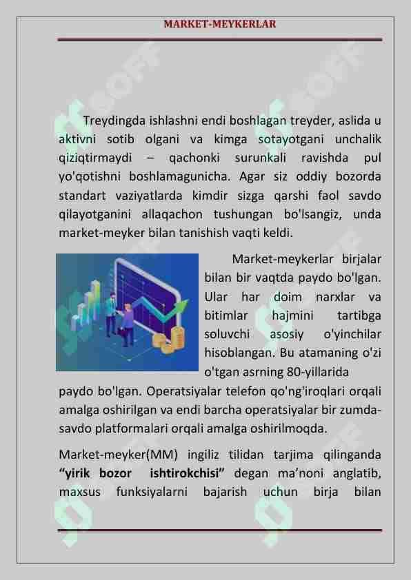 Market-Meykerlar. 13-dars.Treyding.