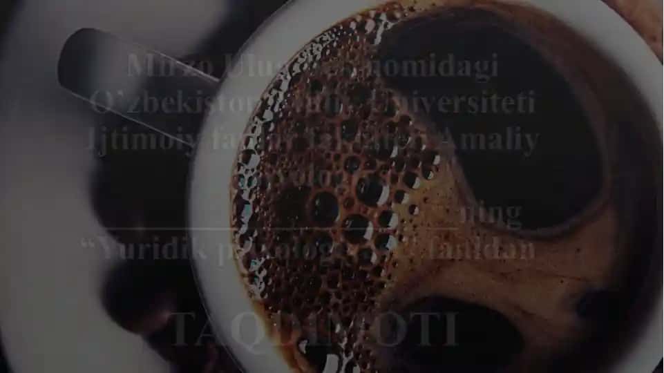 Jinoyatchi shaxsning psixologik tahlili va xususiyatlarini o’rganish