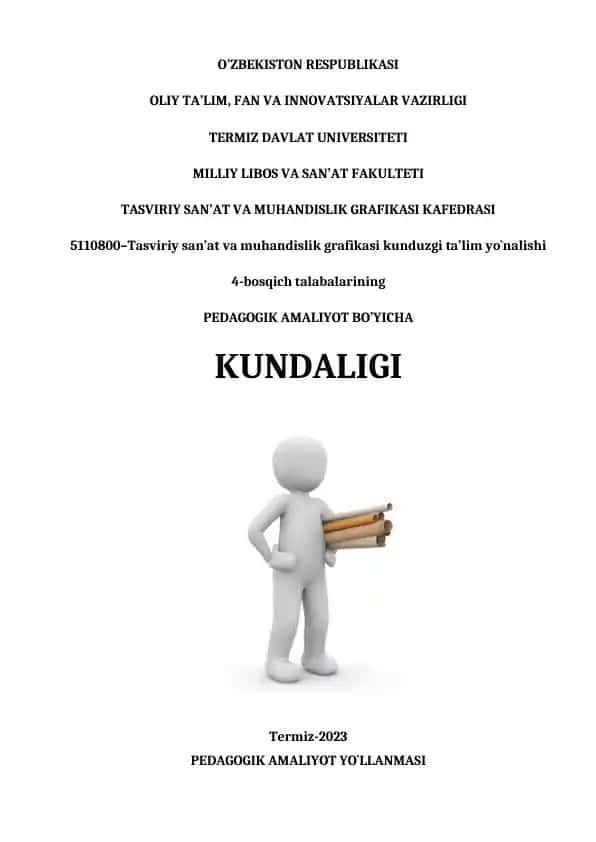 Pedagogik amaliyot yo`llanmasi