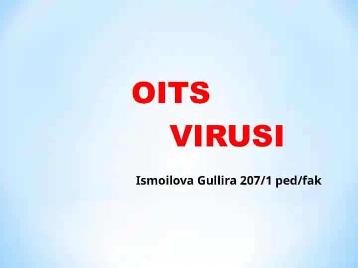 OITS virusi