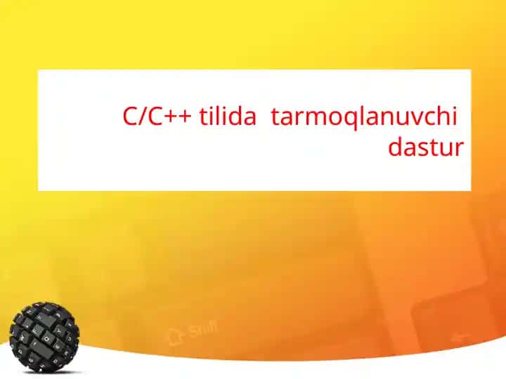 C/C++ tilida tarmoqlanuvchi dastur