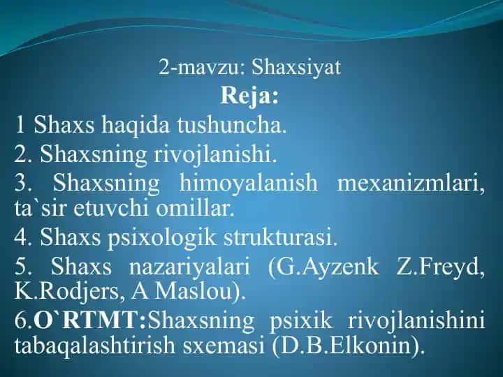 Shaxsiyat
