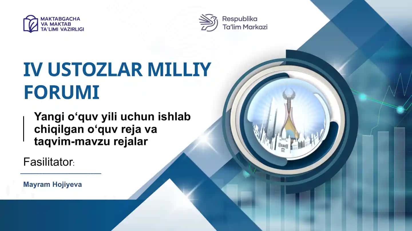 Yangi o‘quv yili uchun ishlab chiqilgan o‘quv reja va taqvim-mavzu rejalar
