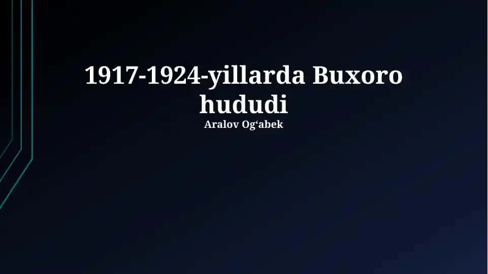 Buxoro Xalq Sovet Respublikasining tarixi