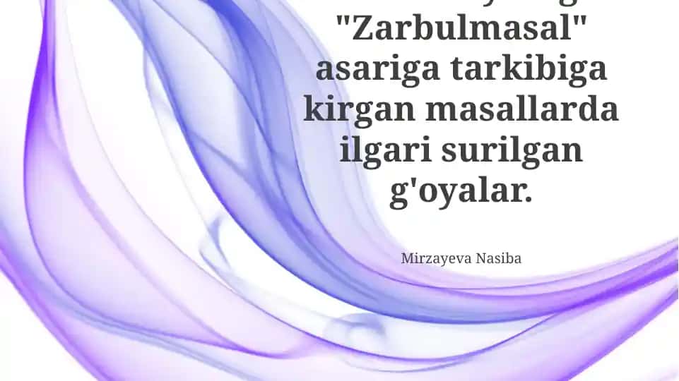 Zarbulmasal
