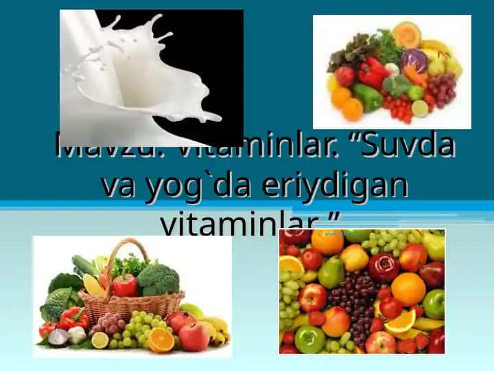 Vitaminlar