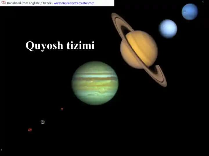 Quyosh tizimi