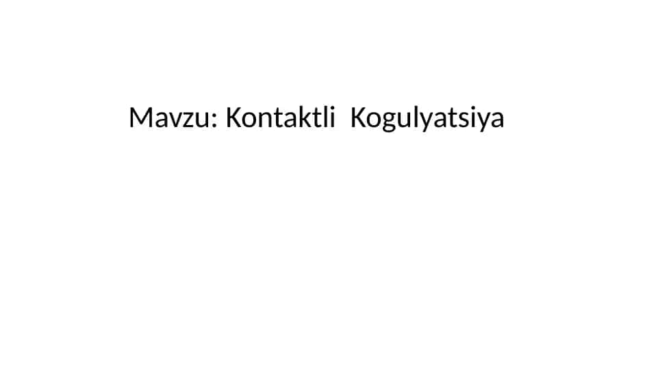 Koagulyatsiya