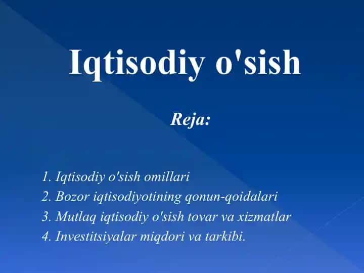 Iqtisodiy o'sish