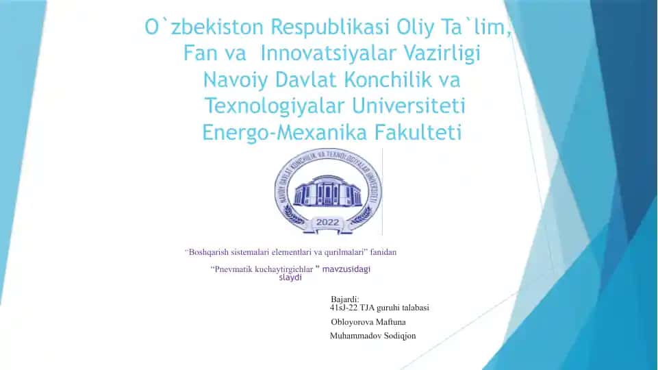 "Pnevmatik kuchaytirgichlar"