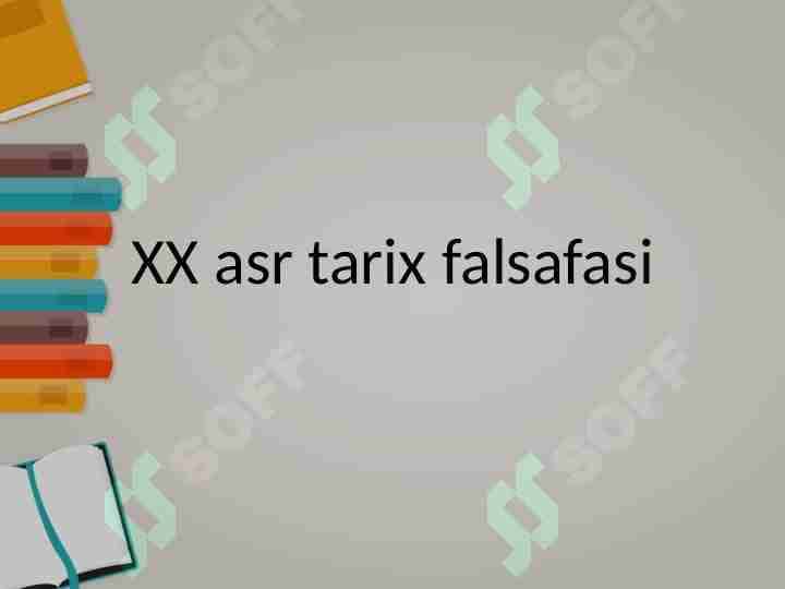 19 - 20 asr tarix falsafasi