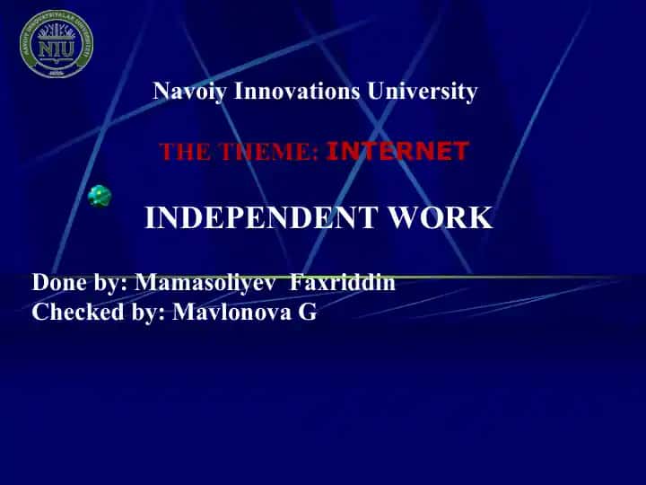 What is the Internet?