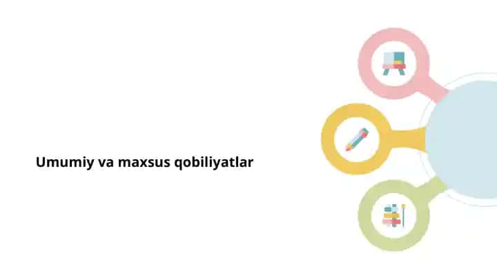Umumiy va maxsus qobiliyatlar