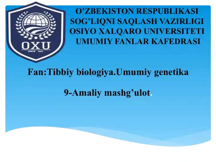 Irsiyatning molekulyar asoslari