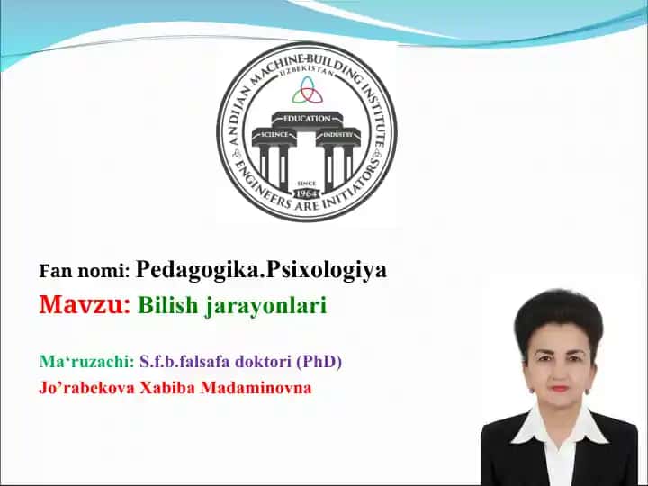 Bilish jarayonlari