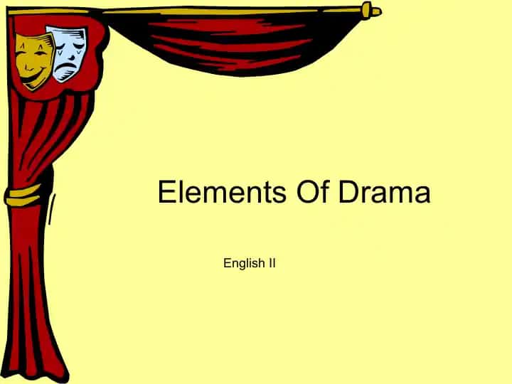 Elements Of Drama