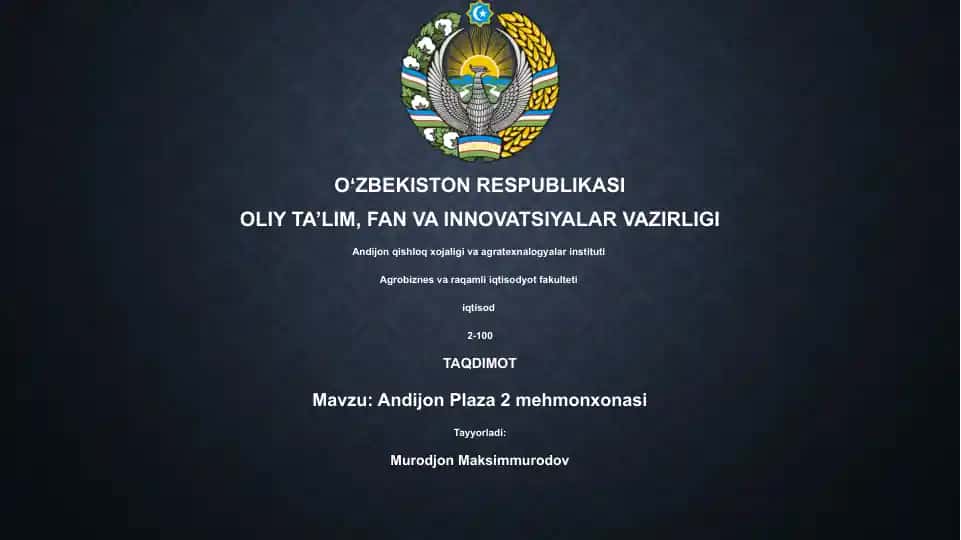 Andijon Plaza 2 mehmonxonasi