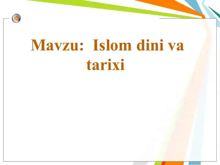 Islom dini va tarixi