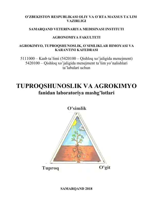Tuproq xaritalari va xaritanomalar (xaritanoma)