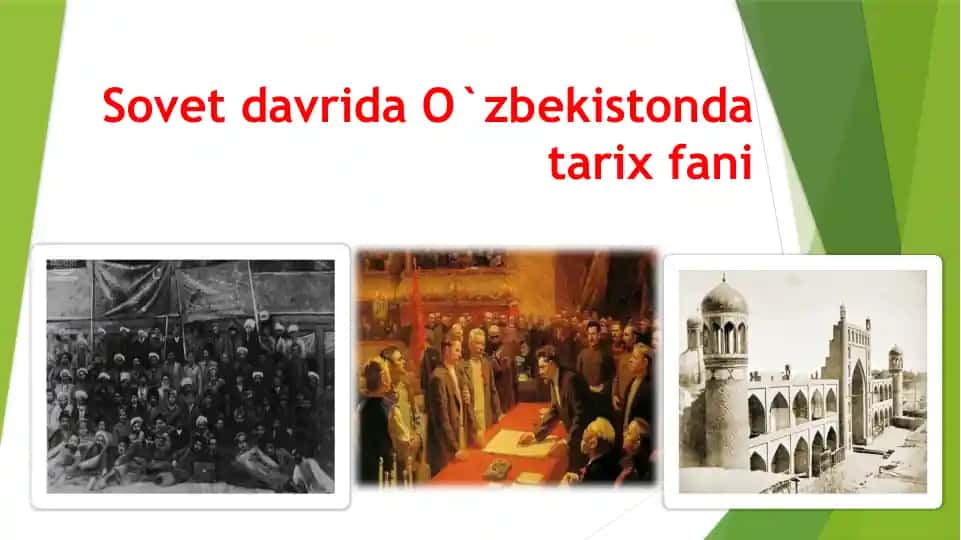 Tarix fanining rivojlanishi