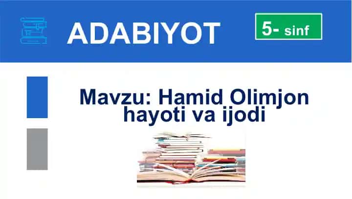 Hamid Olimjon hayoti va ijodi