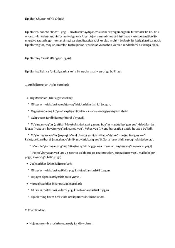 Lipidlar