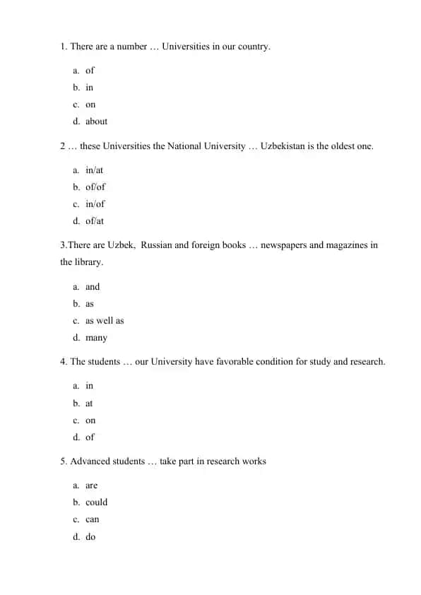 English Test
