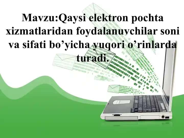 Elektron pochta xizmatlari