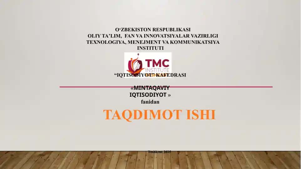 IQTISODIY O’SISH