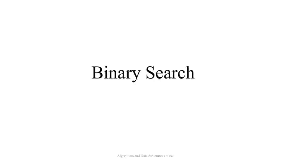 Binary Search