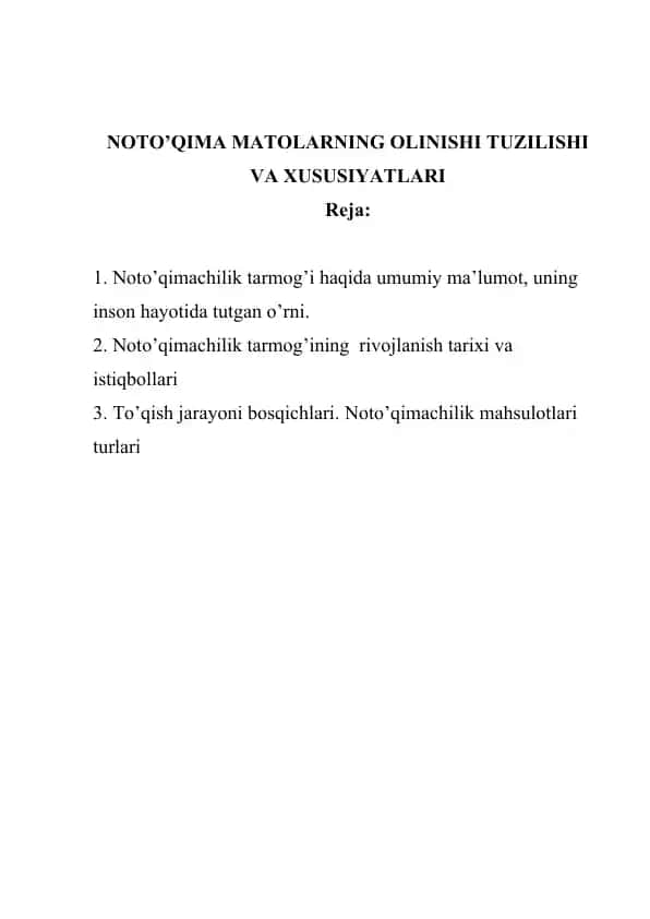 Noto’qima Matollar