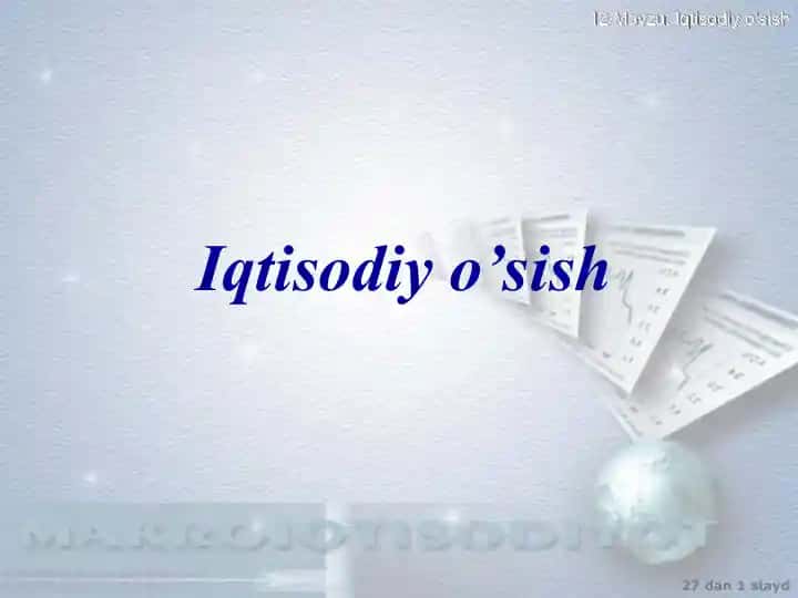 Iqtisodiy o’sish