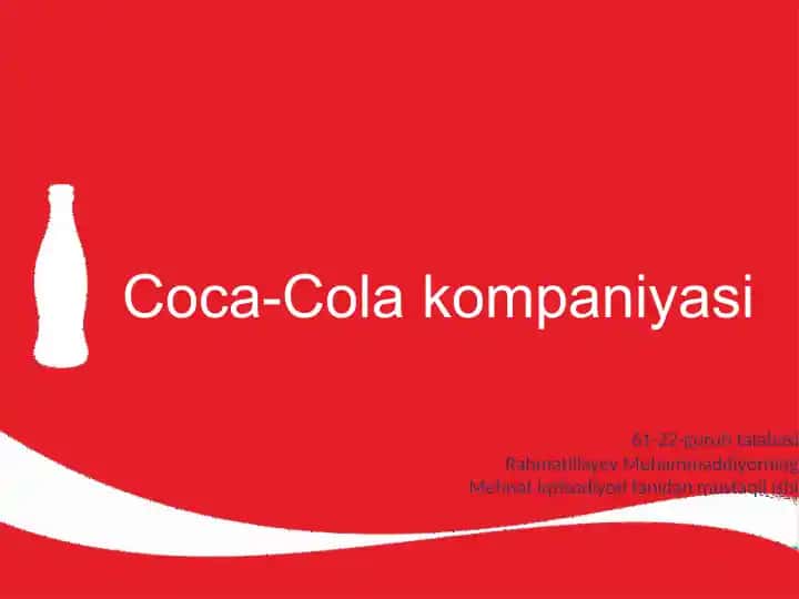 Coca-Cola kompaniyasi