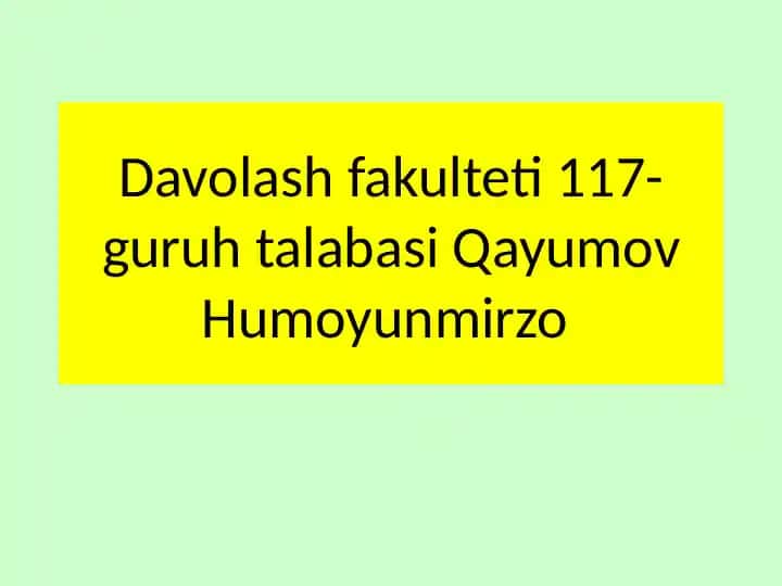 Genetika bo'yicha eslatmalar