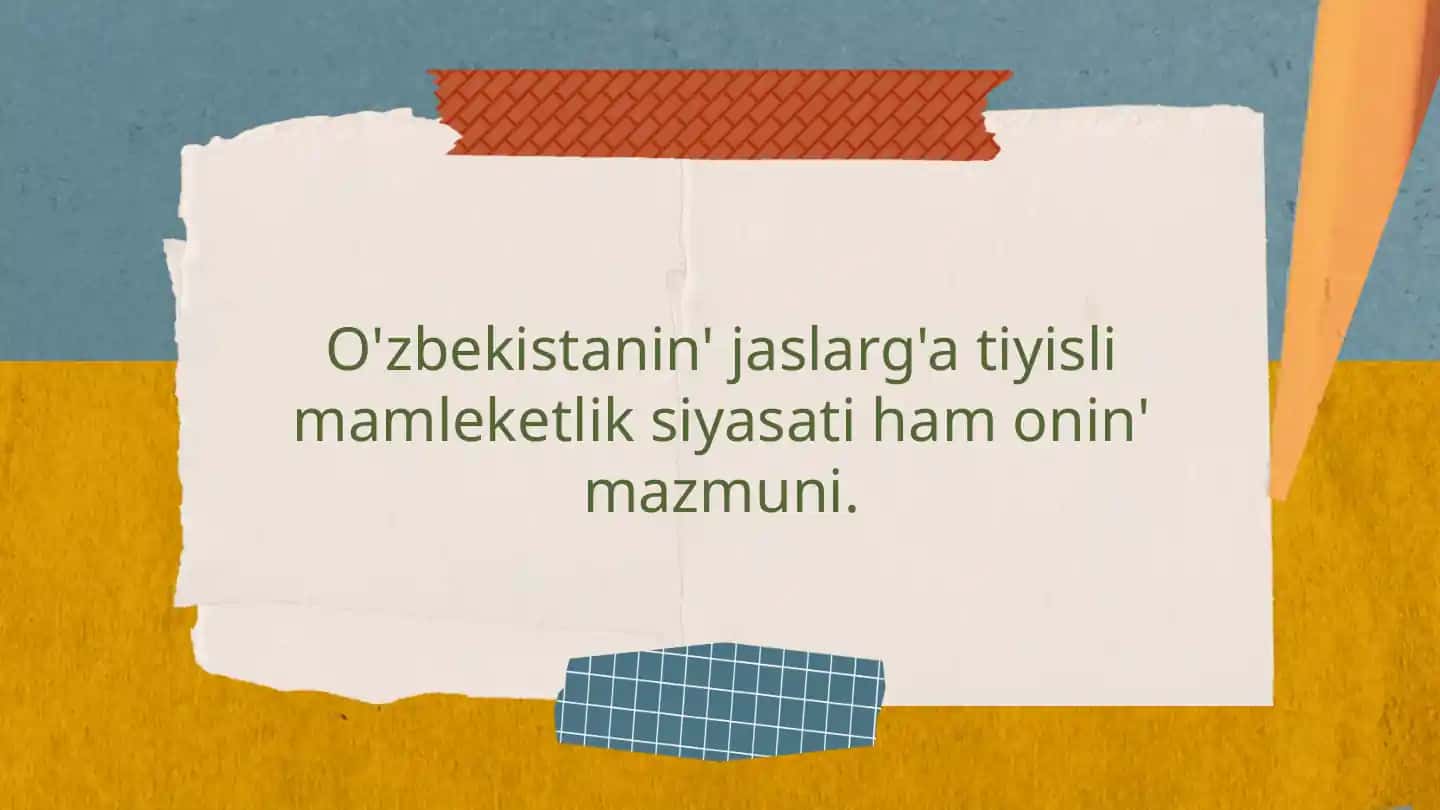 O'zbekistonning jasorati siyasati