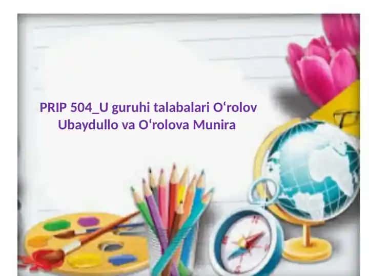 Matematika darsi – fanlarni bilish demakdir