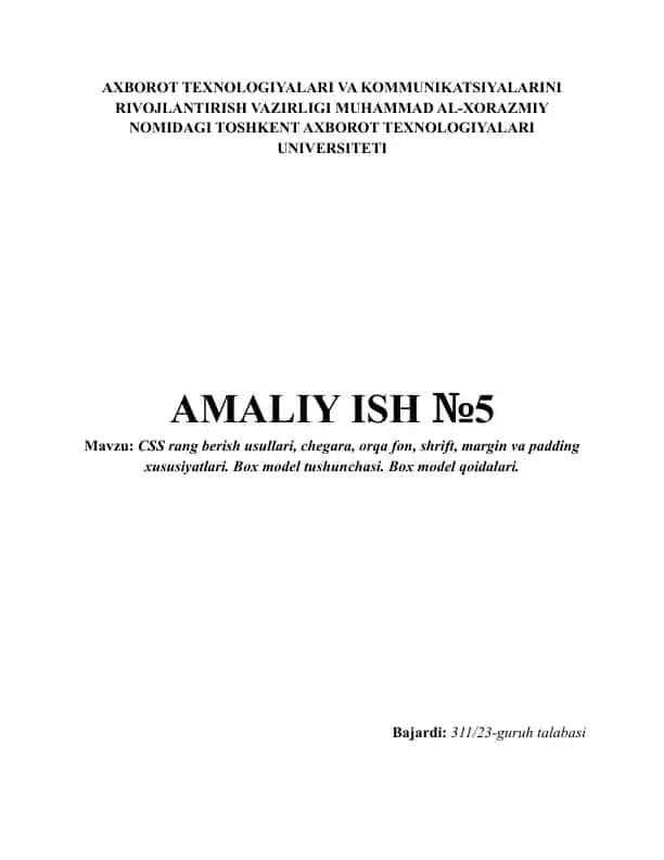 CSS rang berish usullari