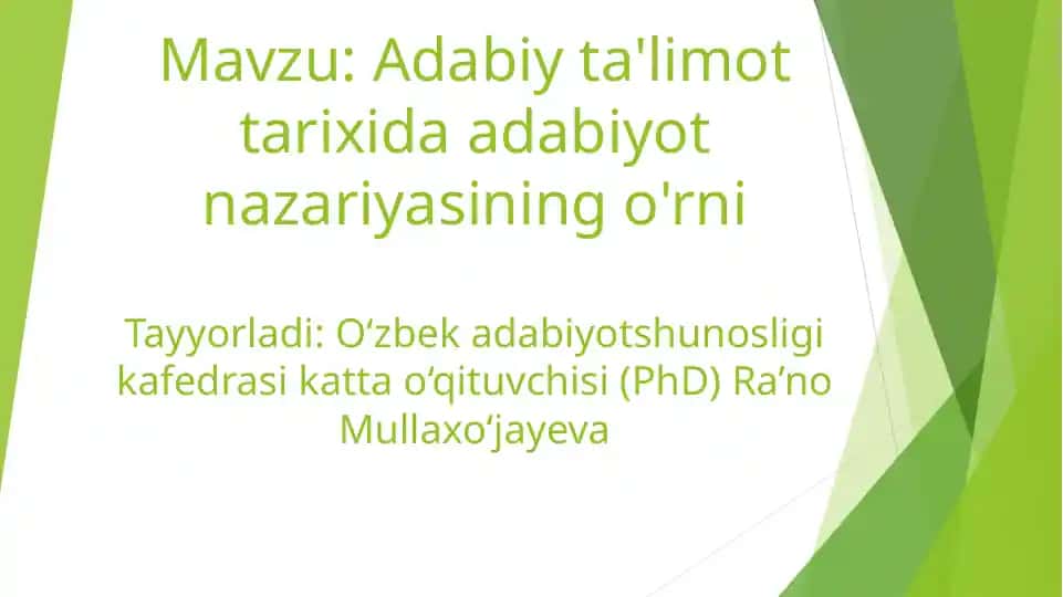 Adabiyot nazariyasi