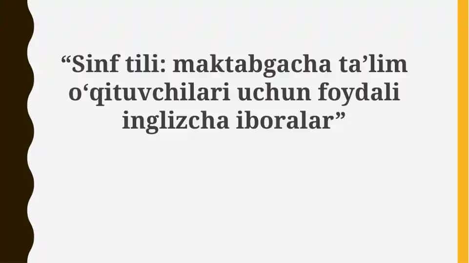 Inglizcha Ibora Kitobi